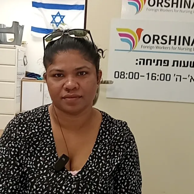 Nadeeka · disponible para cuidados en Israel — Orshina